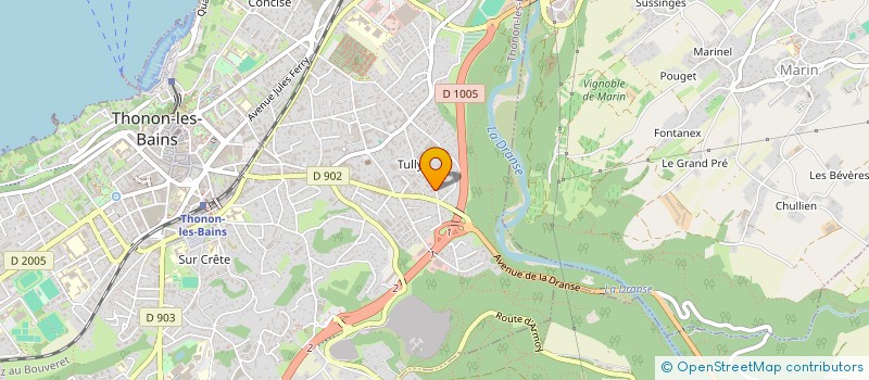 localisation de l'entreprise MONSIEUR PIERRE MILLET  THONON-LES-BAINS