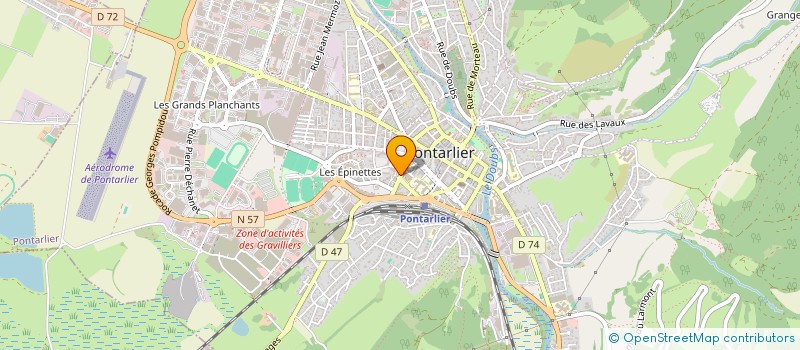 localisation de l'entreprise MONSIEUR PIERRE MILLON  LES ALLIES