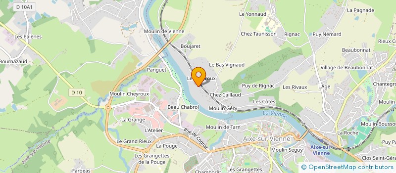 localisation de l'entreprise MONSIEUR PIERRE MINGOUT à AIXE-SUR-VIENNE