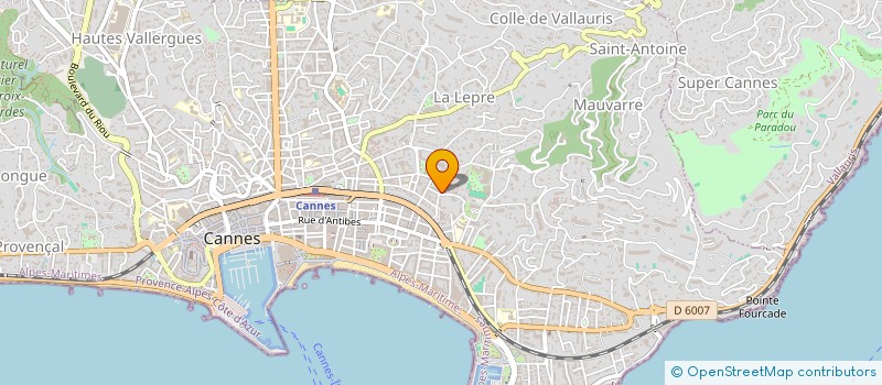localisation de l'entreprise MONSIEUR PIERRE MINGUEZ à CANNES