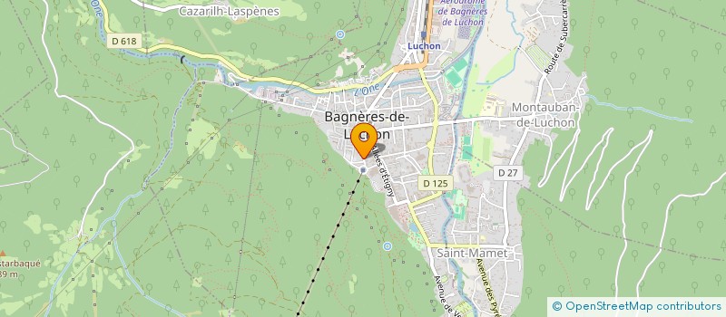 localisation de l'entreprise MONSIEUR PIERRE MIRAMBET  BAGNERES-DE-LUCHON