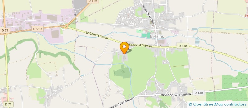 localisation de l'entreprise MONSIEUR PIERRE MOINE PICARD  BREZINS