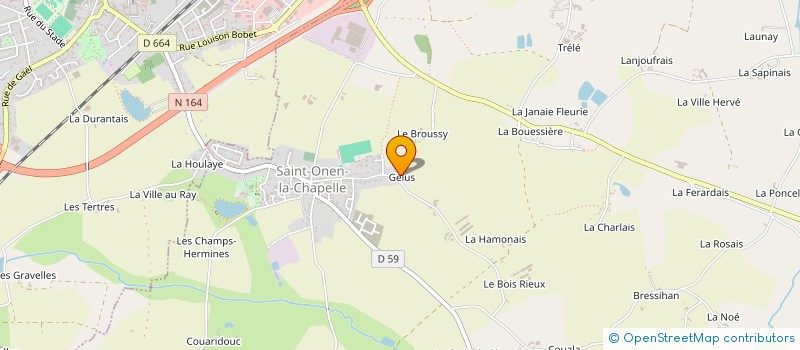 localisation de l'entreprise MONSIEUR PIERRE MOISAN  SAINT-ONEN-LA-CHAPELLE