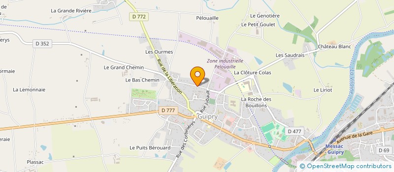 localisation de l'entreprise MONSIEUR PIERRE MOISON  GUIPRY-MESSAC