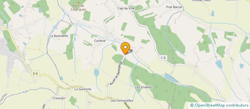localisation de l'entreprise MONSIEUR PIERRE MOLINIERES  LEOJAC