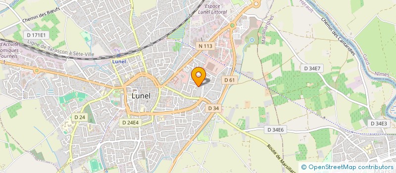 localisation de l'entreprise MONSIEUR PIERRE MOLL  LUNEL