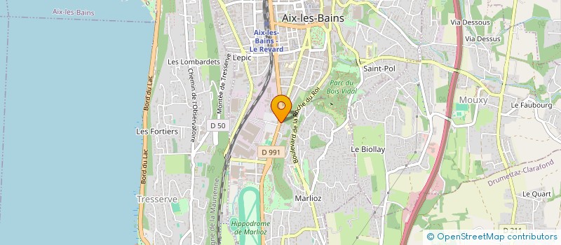 localisation de l'entreprise MONSIEUR PIERRE MOLLOT  AIX-LES-BAINS