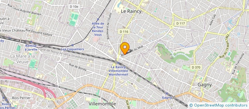localisation de l'entreprise MONSIEUR PIERRE MONCEAU à LE RAINCY