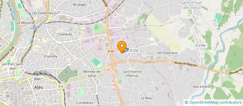 localisation de l'entreprise MONSIEUR PIERRE MONDILLON  ALES