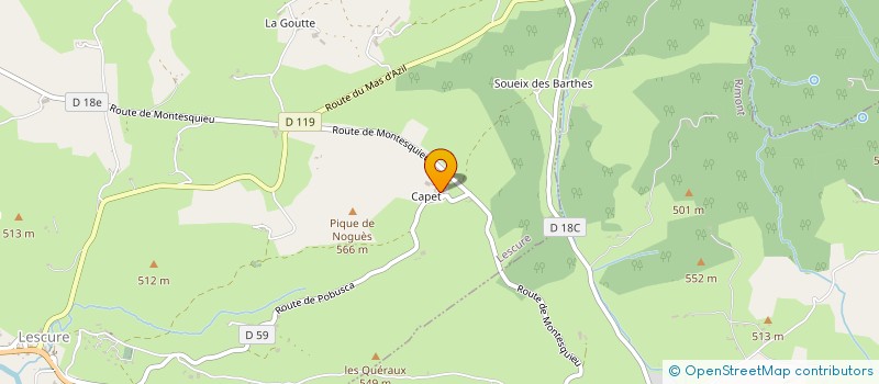 localisation de l'entreprise MONSIEUR PIERRE MONGE à LESCURE