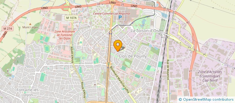 localisation de l'entreprise MONSIEUR PIERRE MONGET à DIJON