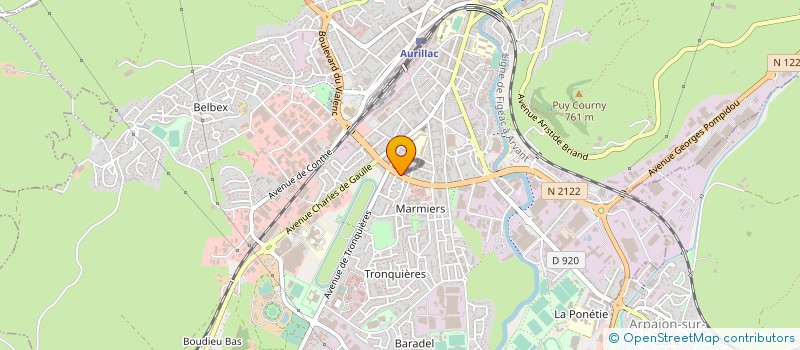 localisation de l'entreprise MONSIEUR PIERRE MONIER à AURILLAC