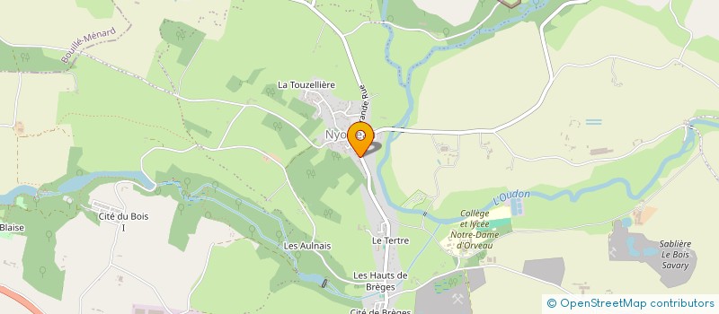 localisation de l'entreprise MONSIEUR PIERRE MONNEAU  SEGRE-EN-ANJOU BLEU