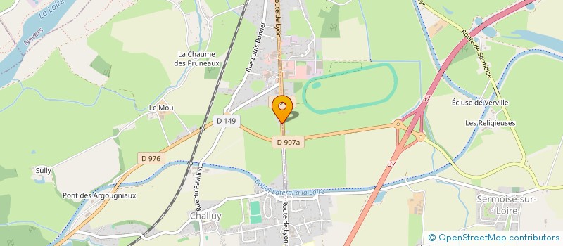 localisation de l'entreprise MONSIEUR PIERRE MONNEREAU  SERMOISE SUR LOIRE