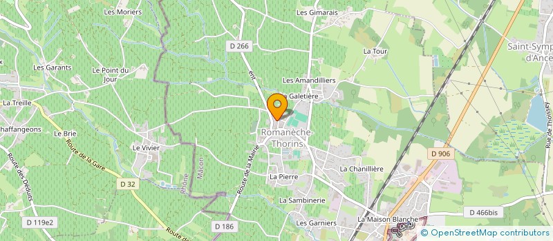 localisation de l'entreprise MONSIEUR PIERRE MONNET  ROMANECHE-THORINS