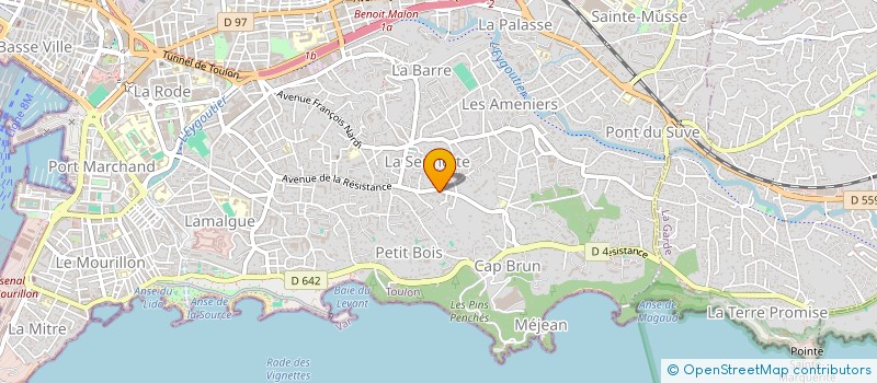 localisation de l'entreprise MONSIEUR PIERRE MONSERIE  TOULON