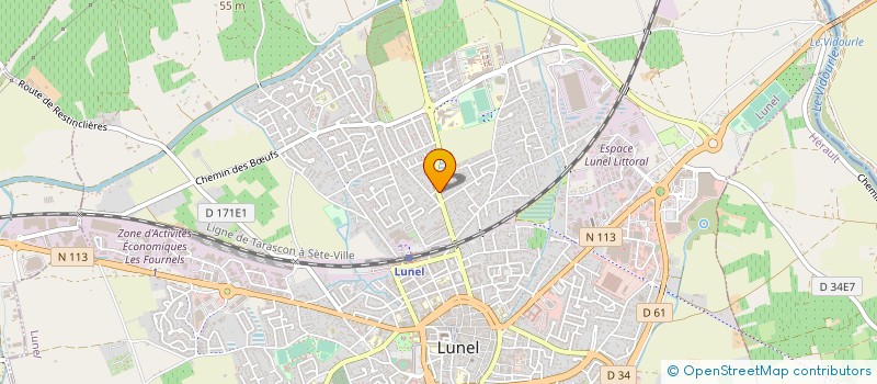 localisation de l'entreprise MONSIEUR PIERRE MONSO  LUNEL
