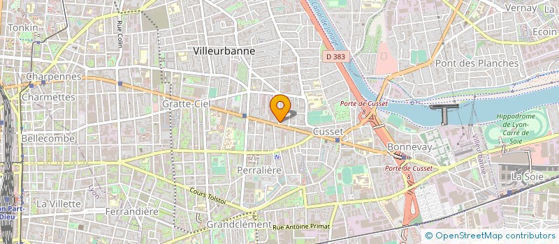 localisation de l'entreprise MONSIEUR PIERRE MONT-JOVET  VILLEURBANNE