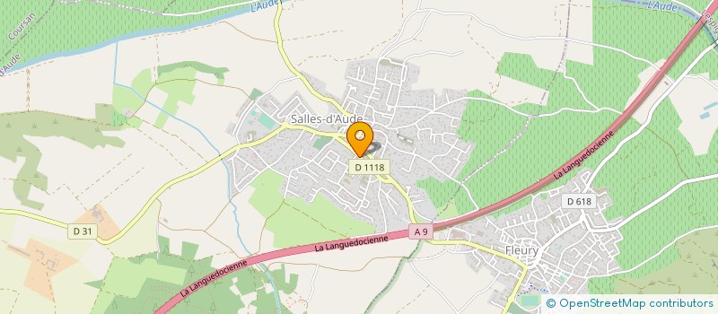 localisation de l'entreprise MONSIEUR PIERRE MONTAGUT  SALLES-D'AUDE