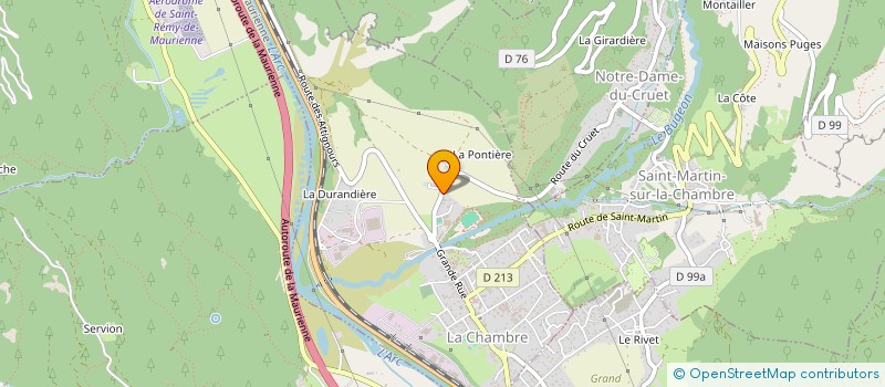 localisation de l'entreprise MONSIEUR PIERRE MONTAZ  LA CHAMBRE