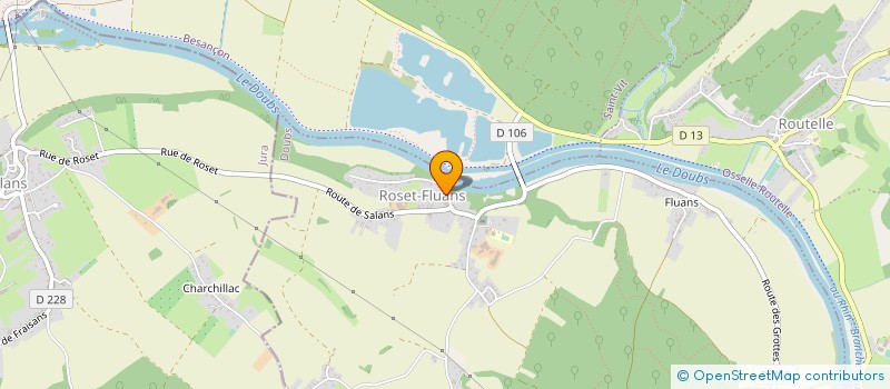localisation de l'entreprise MONSIEUR PIERRE MONTCHARMONT à ROSET-FLUANS