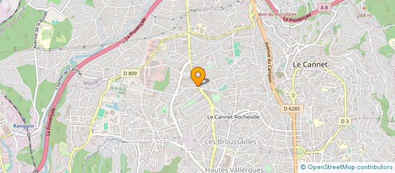 localisation de l'entreprise MONSIEUR PIERRE MONTEGUT à LE CANNET