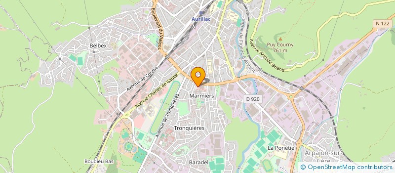 localisation de l'entreprise MONSIEUR PIERRE MONTHOIL à AURILLAC