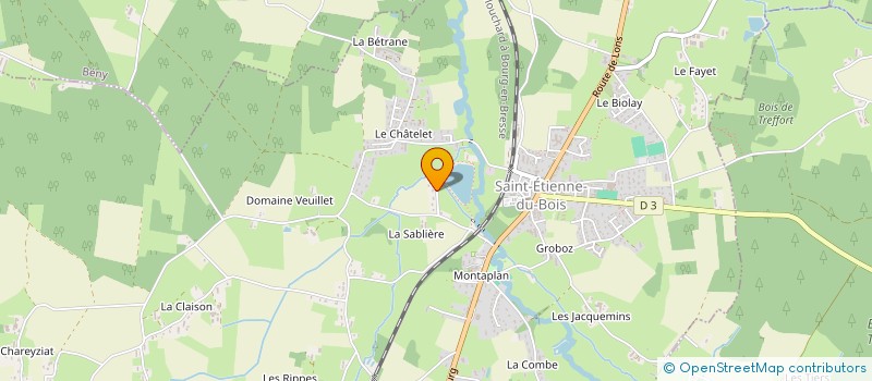 localisation de l'entreprise MONSIEUR PIERRE MORAND à SAINT-ETIENNE-DU-BOIS