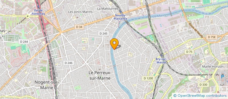 localisation de l'entreprise MONSIEUR PIERRE MORAND  BRY-SUR-MARNE