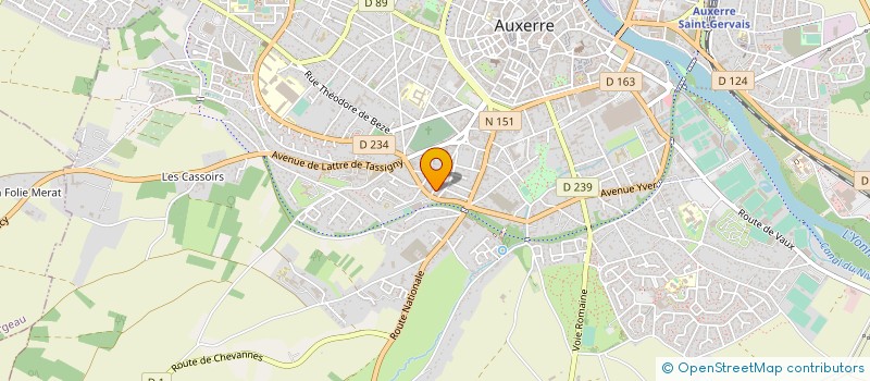 localisation de l'entreprise MONSIEUR PIERRE MOREAU à AUXERRE