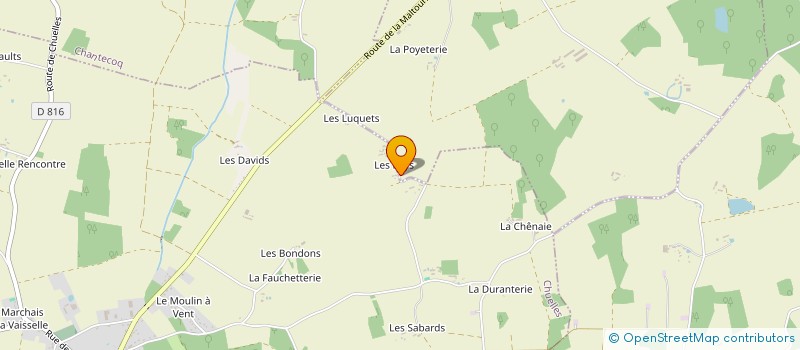 localisation de l'entreprise MONSIEUR PIERRE MOREAU à CHUELLES