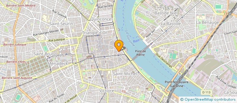 localisation de l'entreprise MONSIEUR PIERRE MOREAU  BORDEAUX