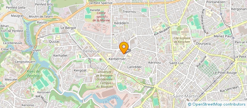 localisation de l'entreprise MONSIEUR PIERRE MOREAU  BREST
