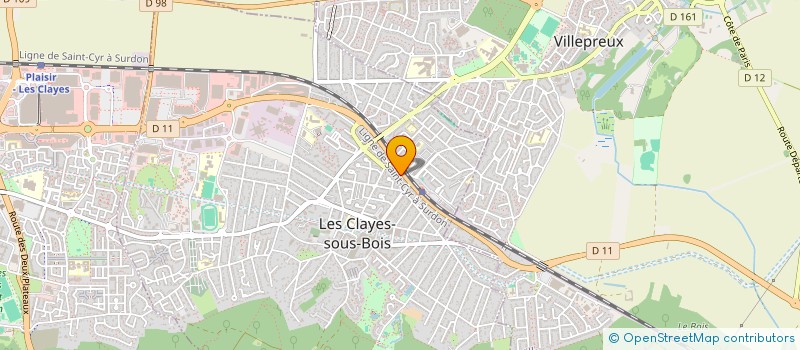 localisation de l'entreprise MONSIEUR PIERRE MOREIRA à LES CLAYES-SOUS-BOIS