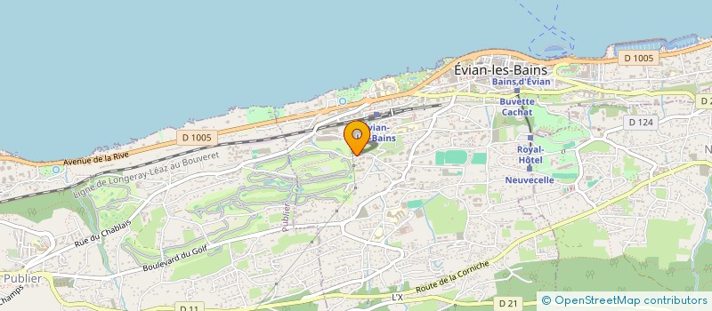 localisation de l'entreprise MONSIEUR PIERRE MOREL  EVIAN-LES-BAINS