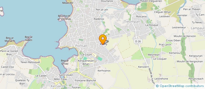 localisation de l'entreprise MONSIEUR PIERRE MOREL à PLOUDALMEZEAU