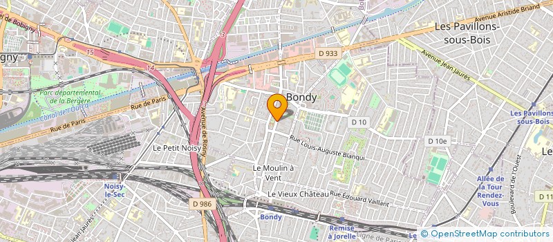 localisation de l'entreprise MONSIEUR PIERRE MOREL à BONDY