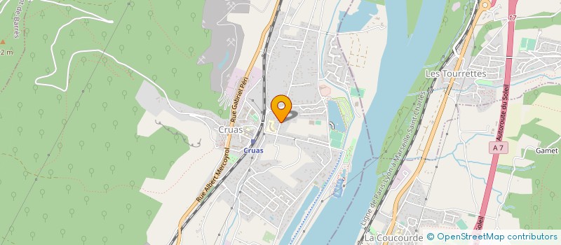 localisation de l'entreprise MONSIEUR PIERRE MORELLI  CRUAS