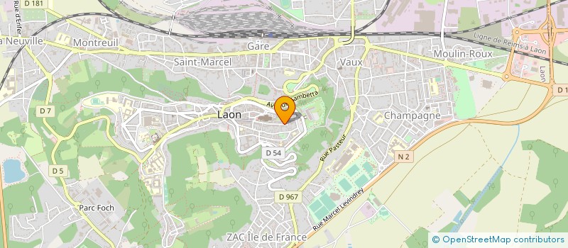localisation de l'entreprise MONSIEUR PIERRE MORENO à LAON