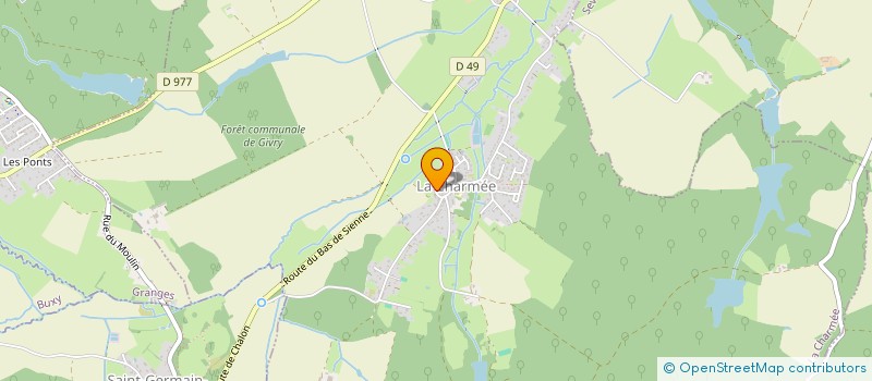 localisation de l'entreprise MONSIEUR PIERRE MOREY  LA CHARMEE