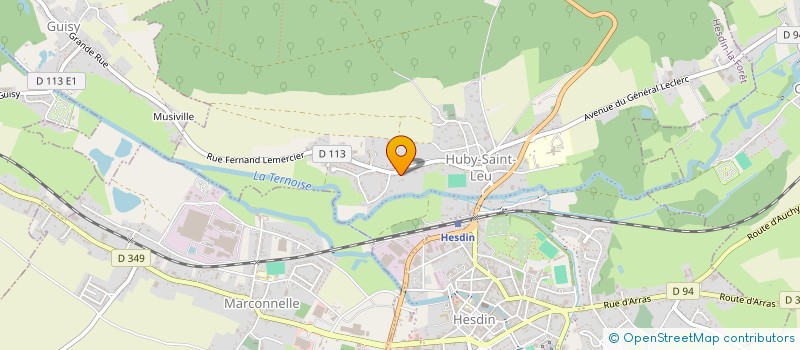 localisation de l'entreprise MONSIEUR PIERRE MORIAUX  HUBY-SAINT-LEU