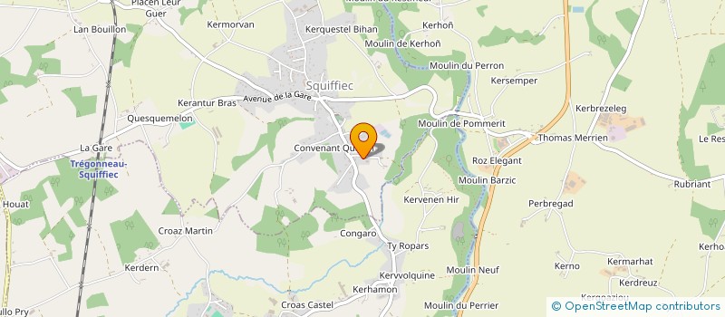 localisation de l'entreprise MONSIEUR PIERRE MORICE  SQUIFFIEC