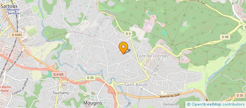 localisation de l'entreprise MONSIEUR PIERRE MORICEAU à MOUGINS