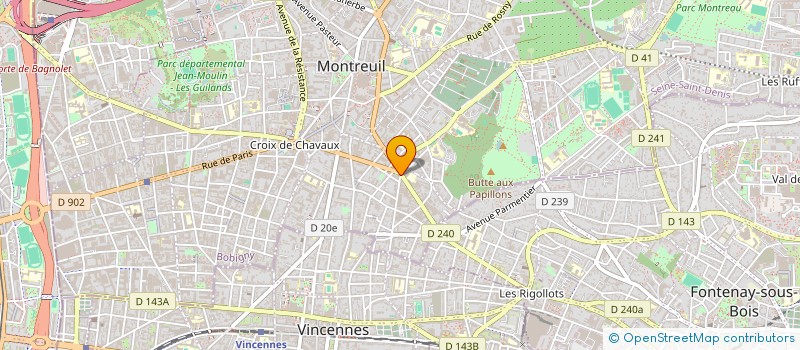 localisation de l'entreprise MONSIEUR PIERRE MORLIERE à MONTREUIL