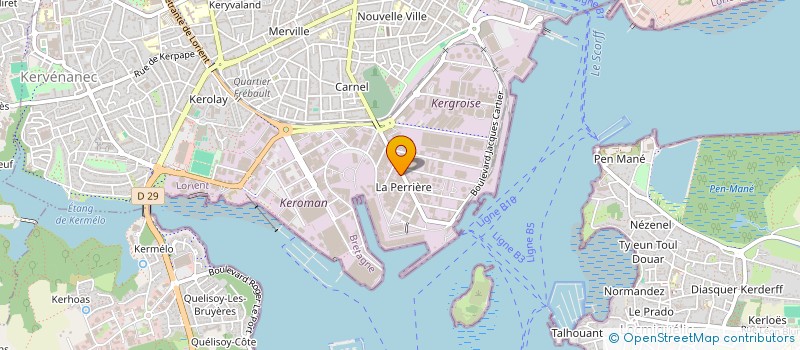 localisation de l'entreprise MONSIEUR PIERRE MORVANT  LORIENT