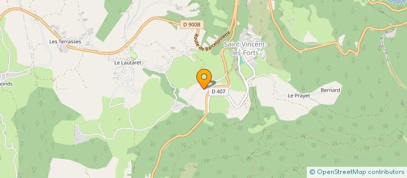 localisation de l'entreprise MONSIEUR PIERRE MOTET  UBAYE-SERRE-PONCON