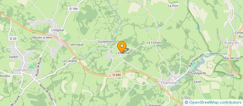 localisation de l'entreprise MONSIEUR PIERRE MOULENES  LE BOURG