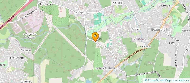 localisation de l'entreprise MONSIEUR PIERRE MOULINET  CANEJAN