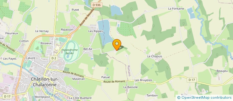 localisation de l'entreprise MONSIEUR PIERRE MOULINIER à SANDRANS