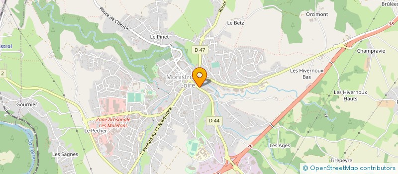 localisation de l'entreprise MONSIEUR PIERRE MOURIER  MONISTROL-SUR-LOIRE